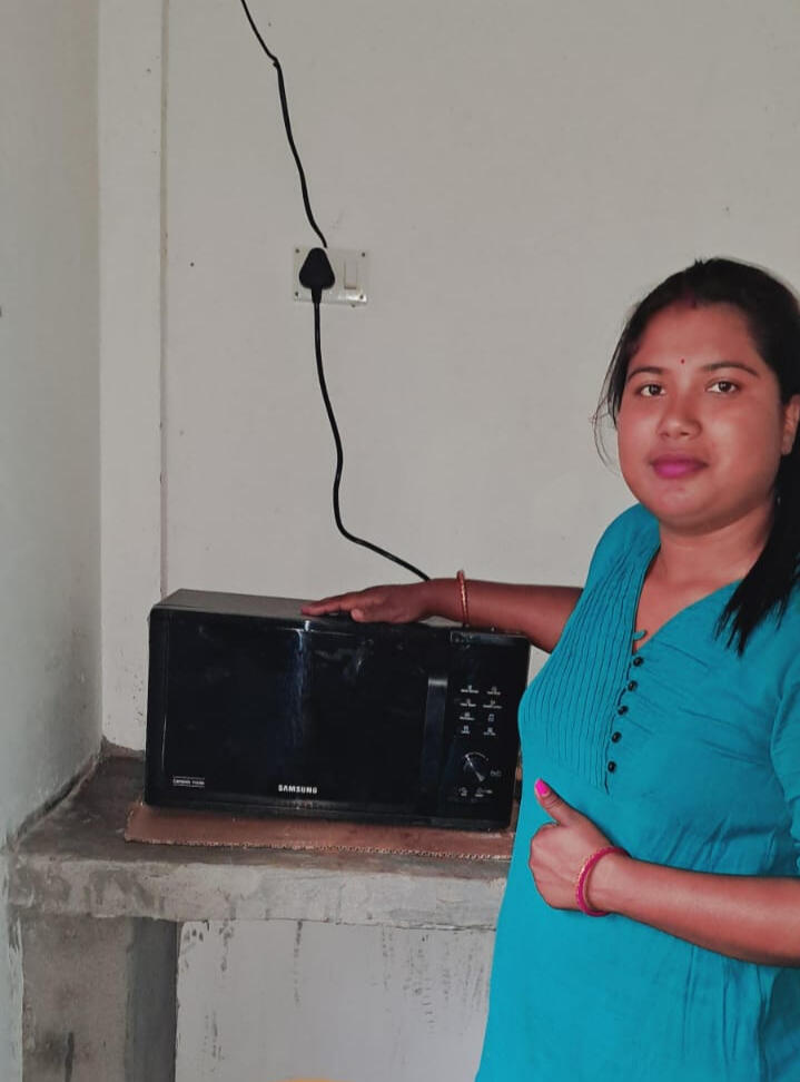 Niharika Yadav won a Microwave Oven, January 2025