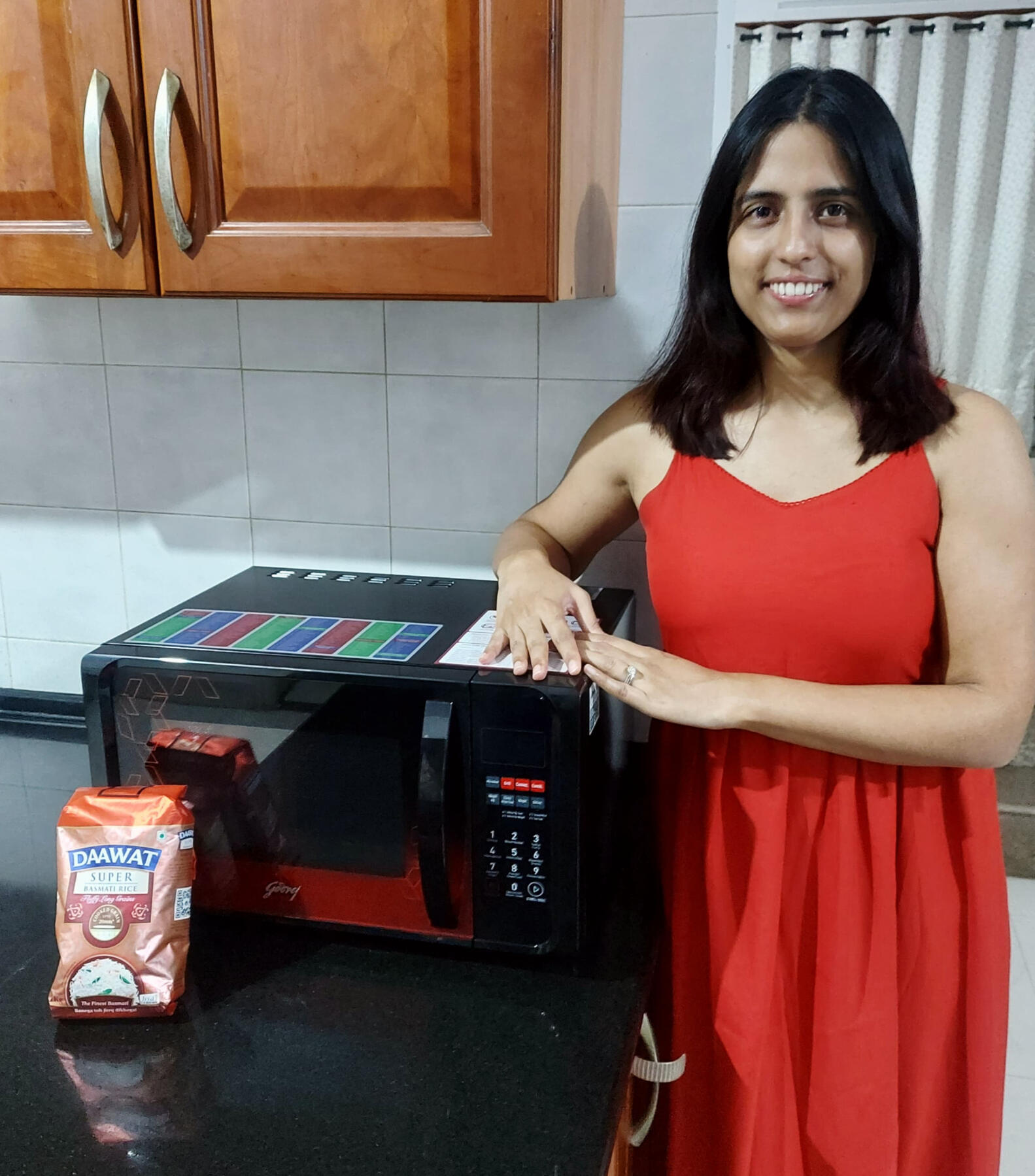 Shubhangi Sharma won Microwave Oven + Groceries, July 2024
