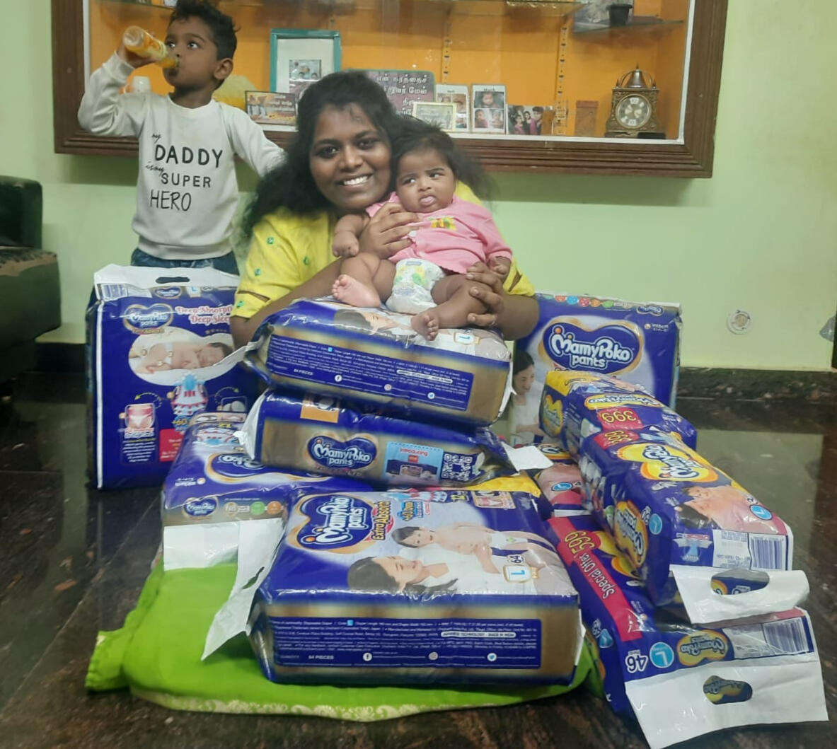 Vincy Catherine won year-long supply of Diapers, January 2024